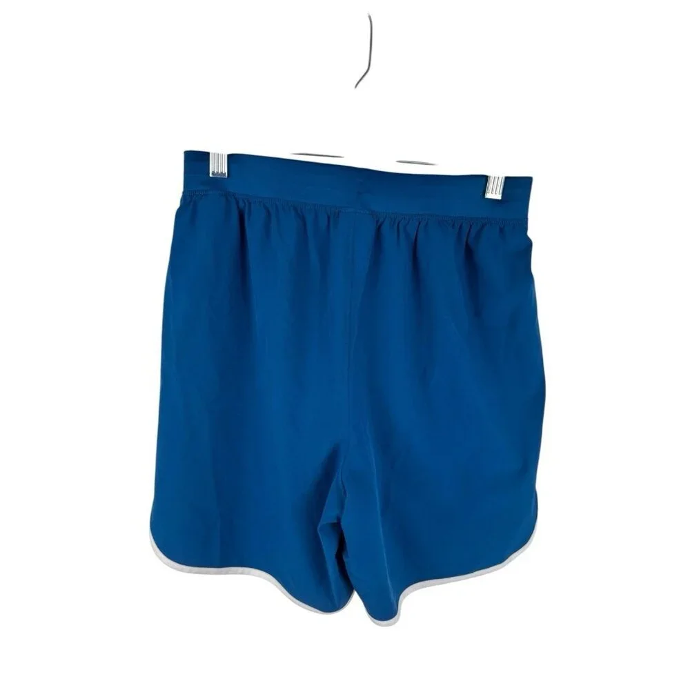 Under Armour Women's S Activewear Running Sretch Shorts‎ Blue EUC Inseam 6.25